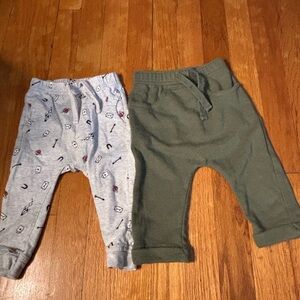 Old Navy Kids' Gray Patterned and Green Joggers